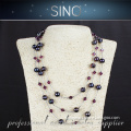 freshwater pearl necklace PN158 african necklace pearl necklace crystal necklace